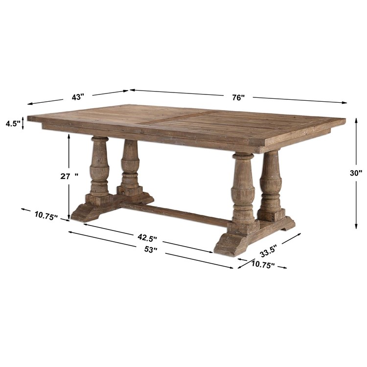 Stratford Rectangle Dining Table | Uttermost